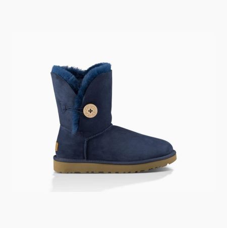 UGG Bailey Button II - Boots Dame - Marineblå (NO-C788)